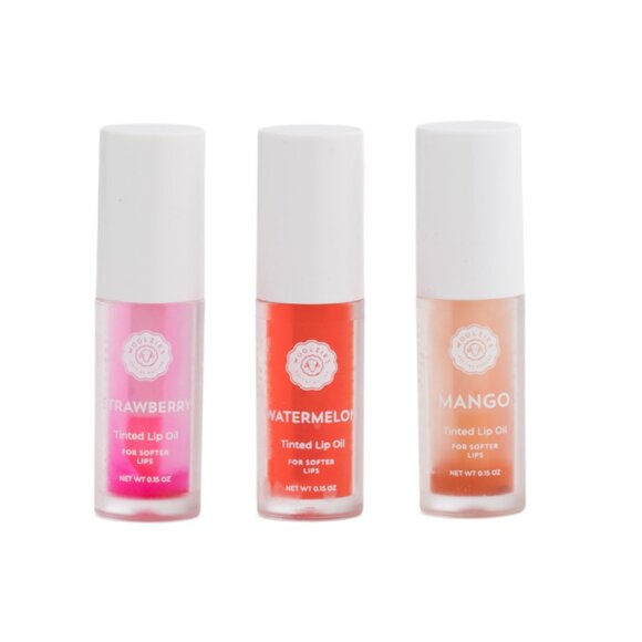 WOOLZIES Multi Set Of 3 Fruity Tinted Lip Oils - Picture 1 of 2